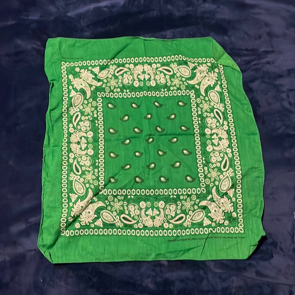 Green bandanna